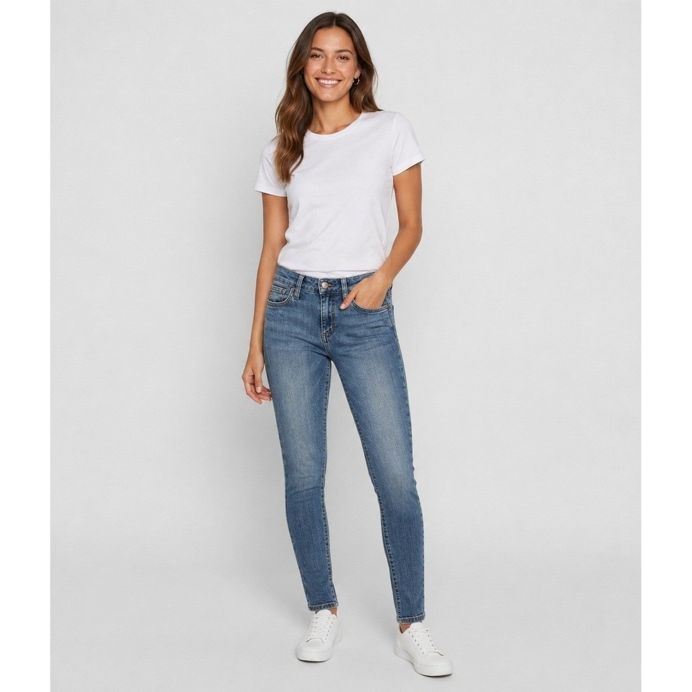 Joe's Jeans The Skinny Womens 26 Blue Cotton Stretch 8" Low Rise